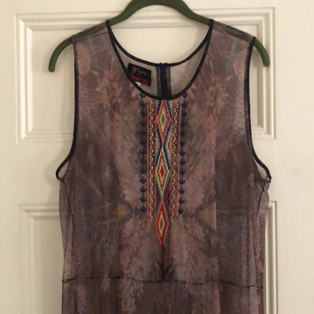 Biya Johnny Was Sheer Maxi Dress